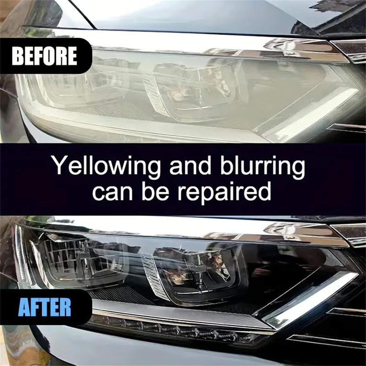 Automotive Headlamp Restoration Fluid Kit 180ml Headlight Polishing Cleaner 2025