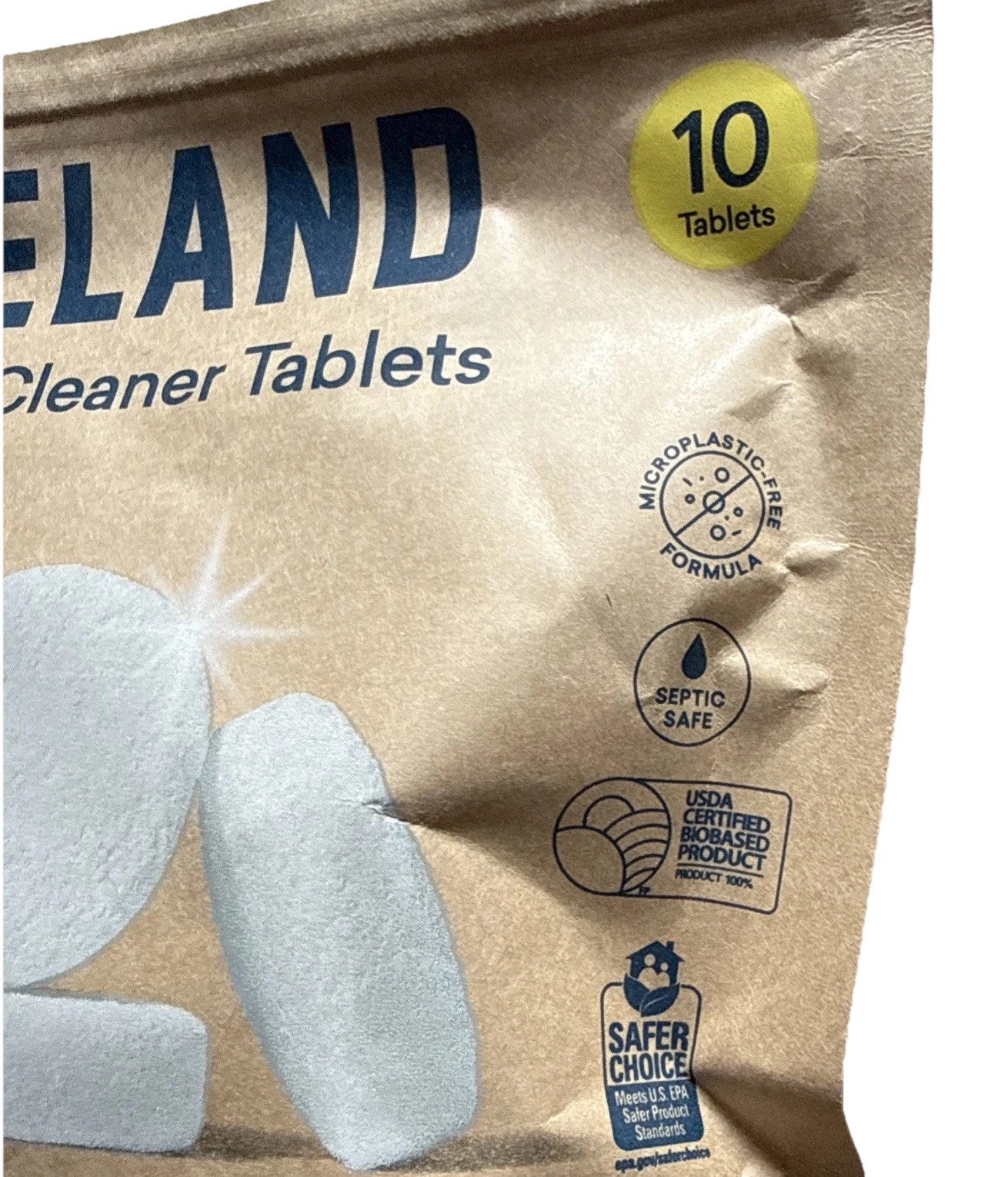 Blueland Toilet Bowl Cleaner 10 Tablets Lemon Cedar Scent 100% Plastic-Free
