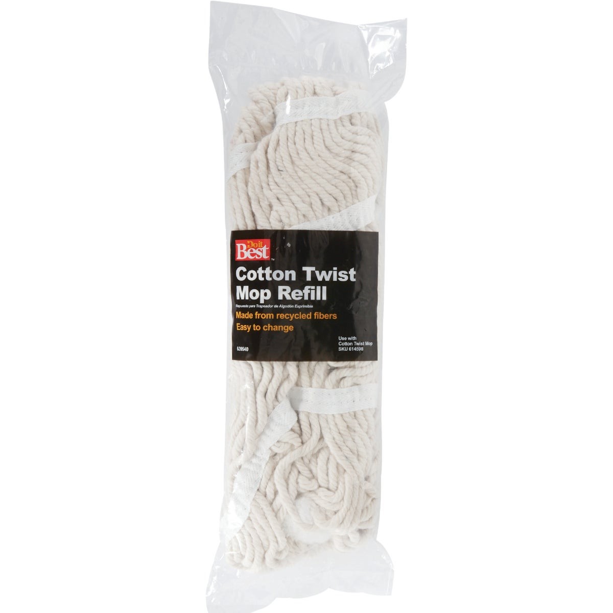 Do it Best 13 In. Cotton Twist Mop Refill 60612 SIM Supply, Inc. 60612