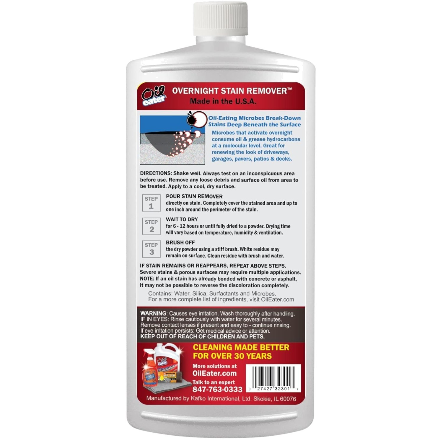 Oil Stain Remover for Concrete & Driveways