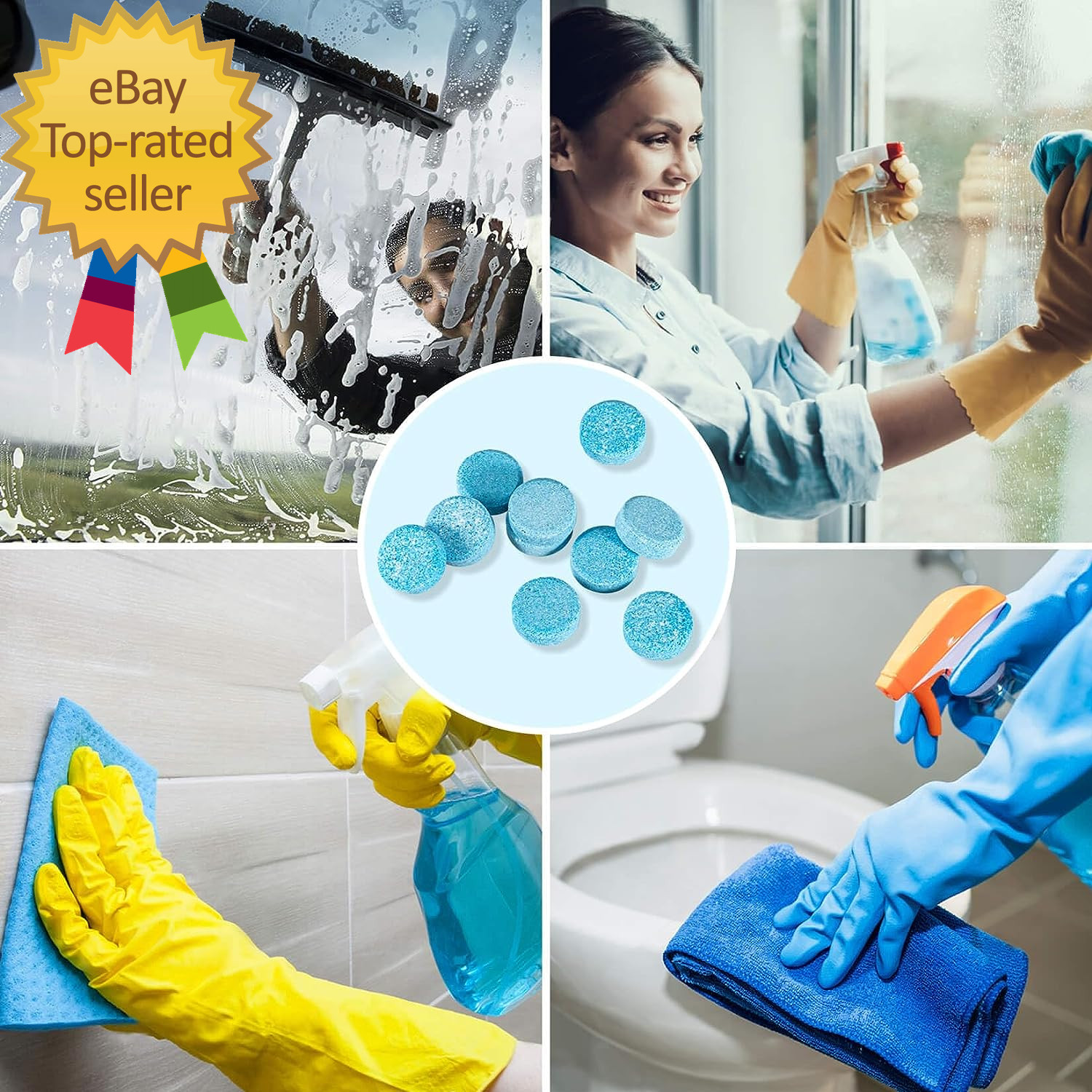 Car Windshield Washer Tablets – Washer Fluid Tablets Glass Cleaner Concentrate