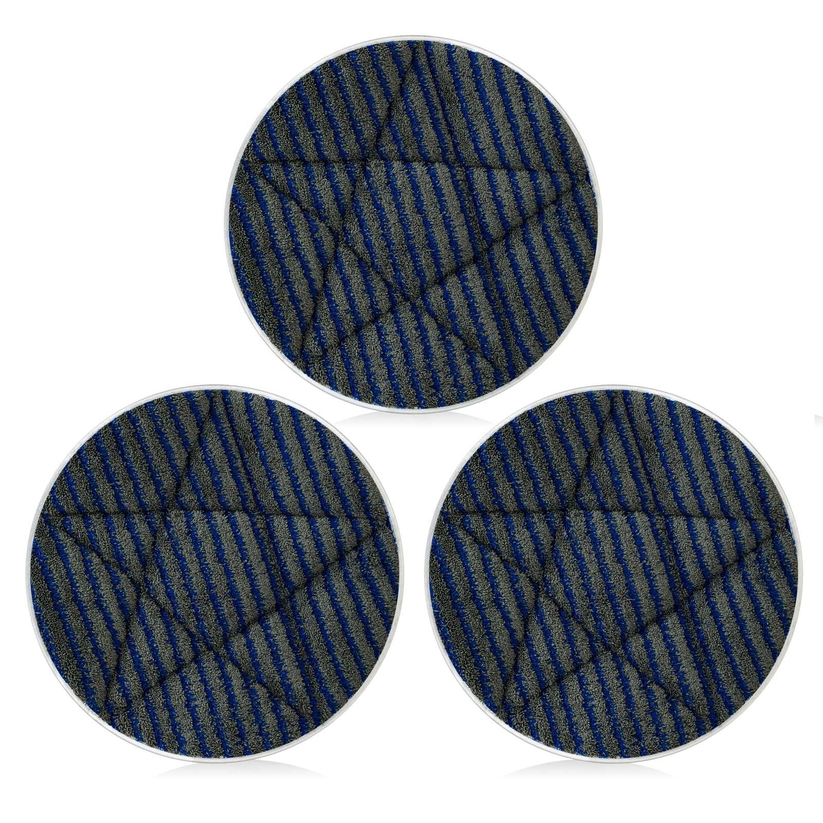 3 Pcs 13 Inches Microfiber Carpet Bonnets Scrubber Brush Carpet Bonnets Pads …