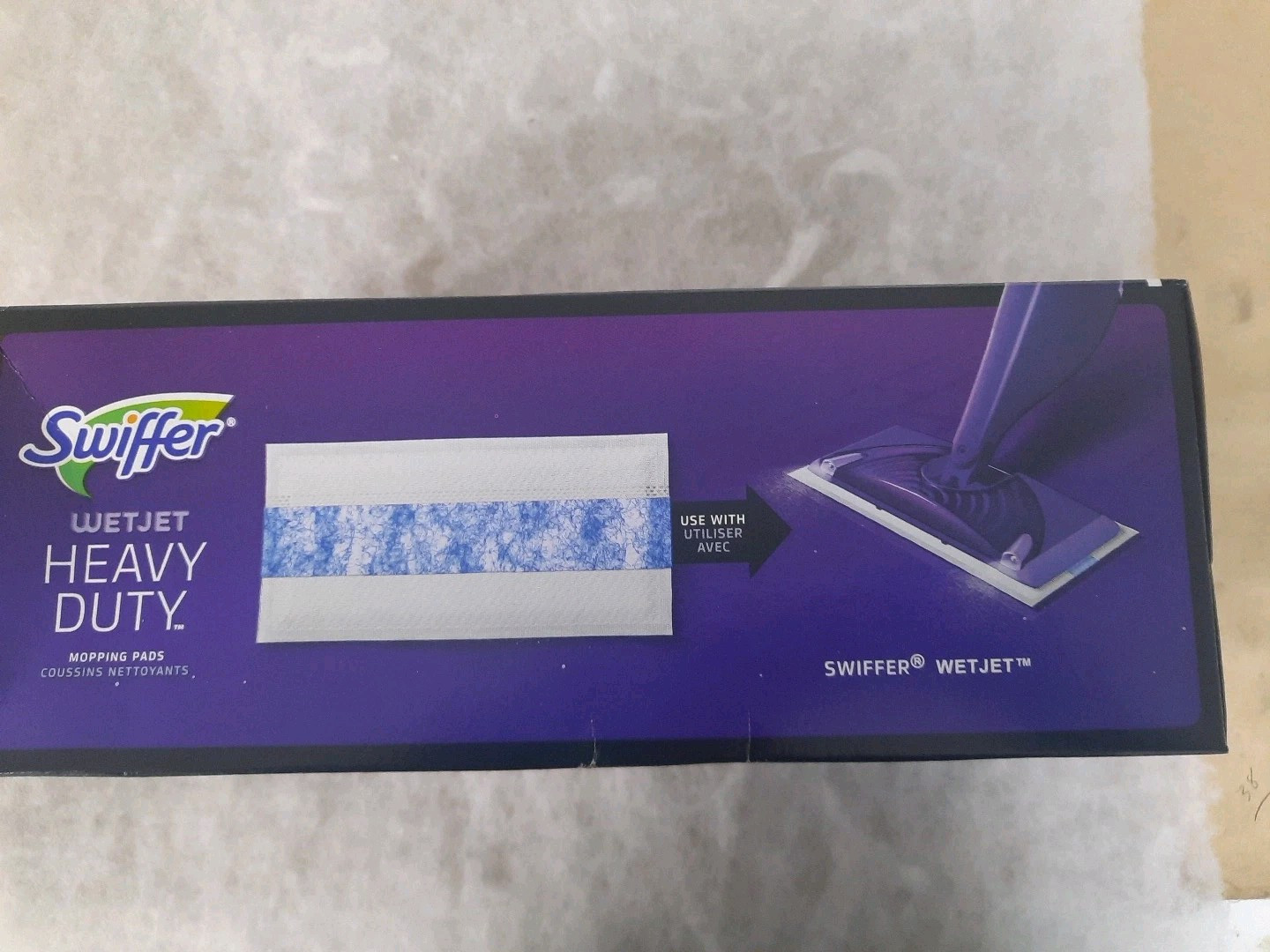 Swiffer Wet Jet Mopping Pads Refill Scrubby Strip 12 Count Lock-away