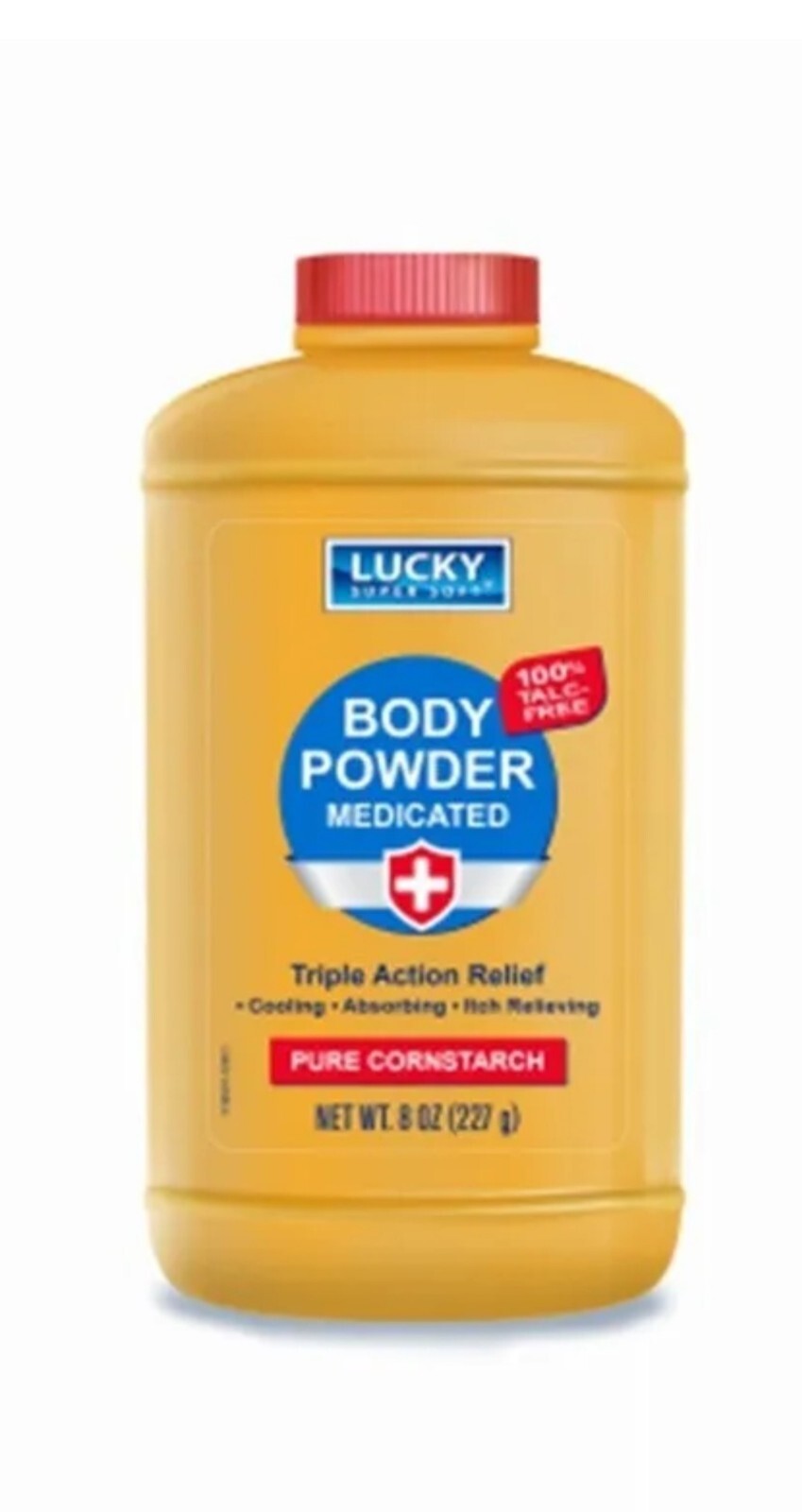 Lucky Super Soft .8 oz Medicated Cornstarch Body Powder – Exp:08/2024