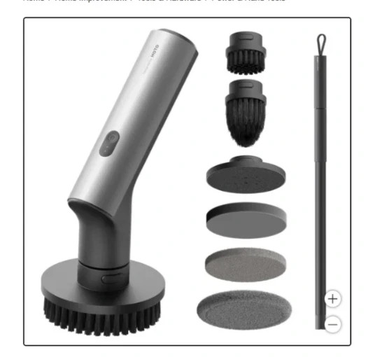 HOTO Cordless Spin Scrubbers six brush heads IPX7 waterproof