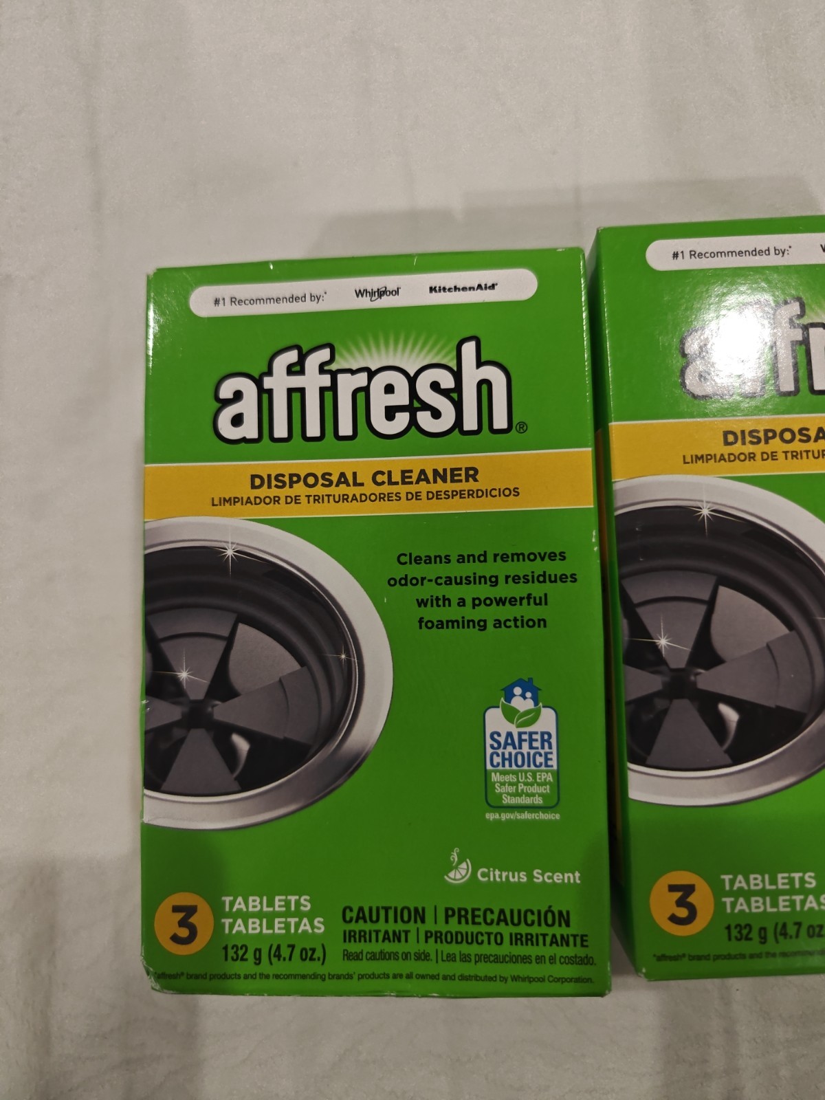 2 Pack affresh W10509526 Garbage Disposal Cleaner – 3 Tablets