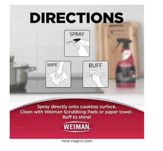 Stovetop Cleaner for Daily Use Spray Quick Cleanups 22 oz.