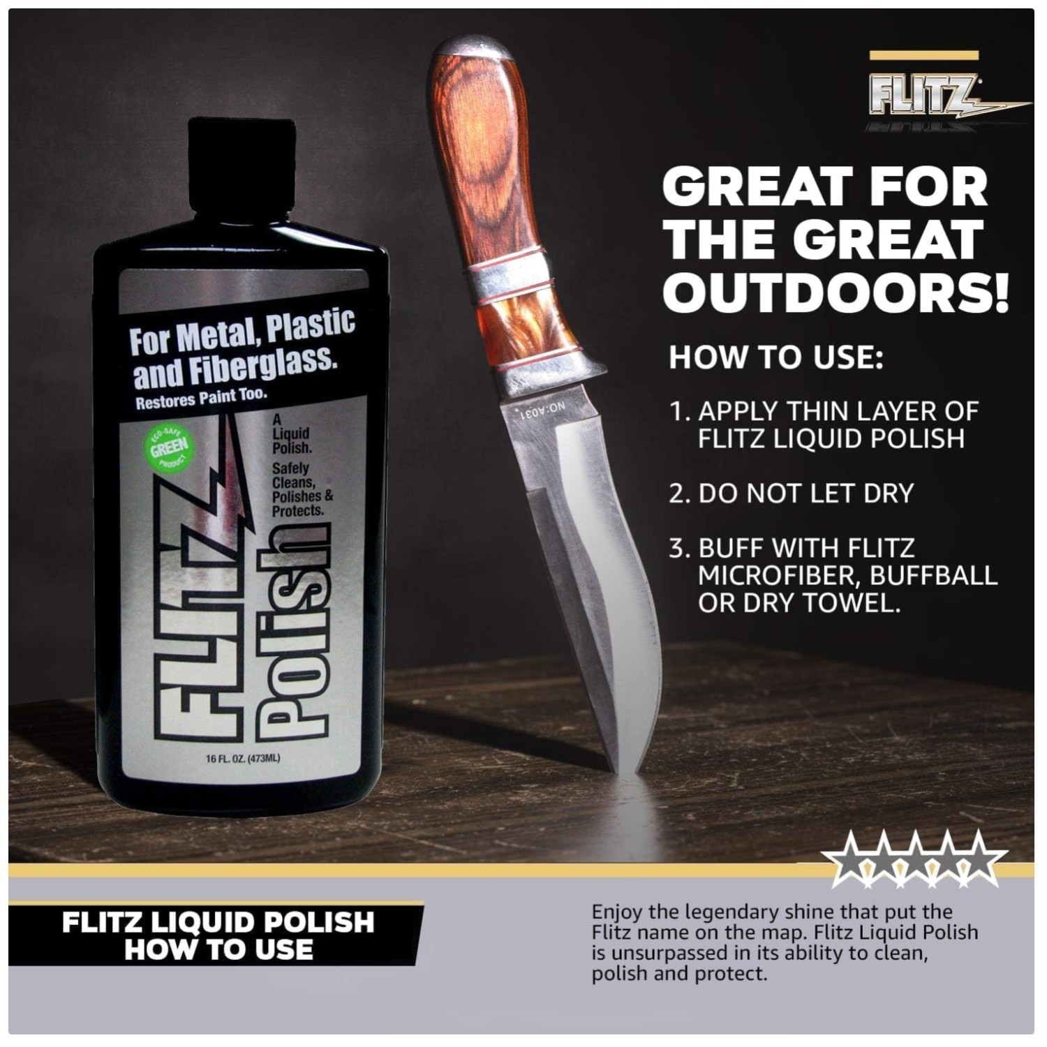 Ultra-Concentrated Metal Polish Liquid – Non-Flammable