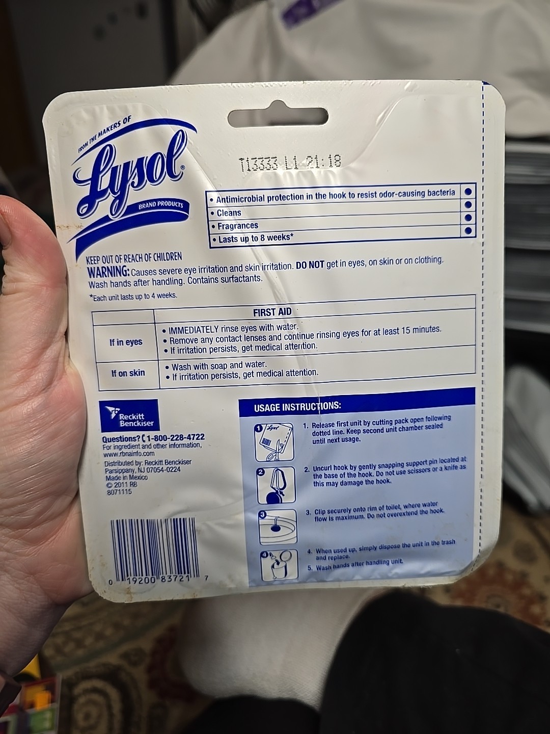 Lysol No Mess Automatic Toilet Bowl Cleaner Ocean Fresh Scent NIPS 2011 HTF Rare