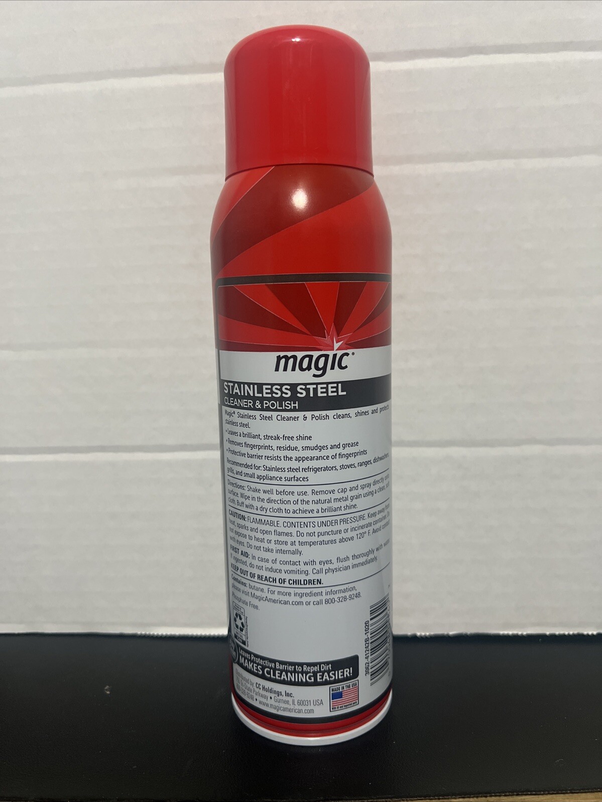 Magic Stainless Steel Cleaner Polish 17 Oz Aerosol Streak Free Refrigerator Sink