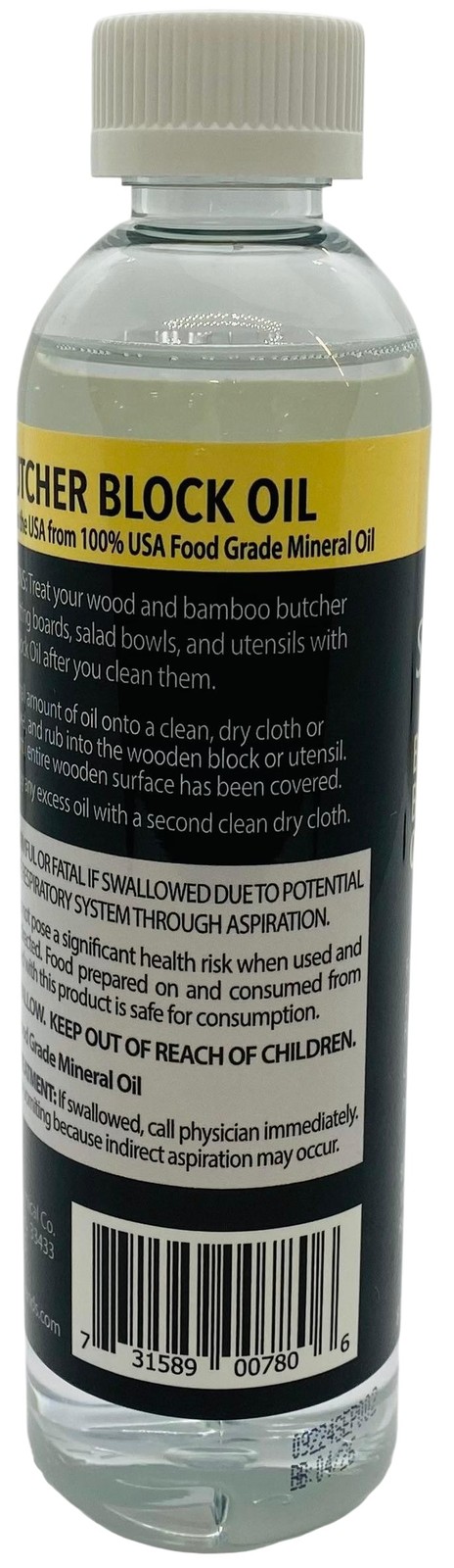 Siege Butcher Block Oil, 8 oz, Earth Friendly, Made in USA, 780