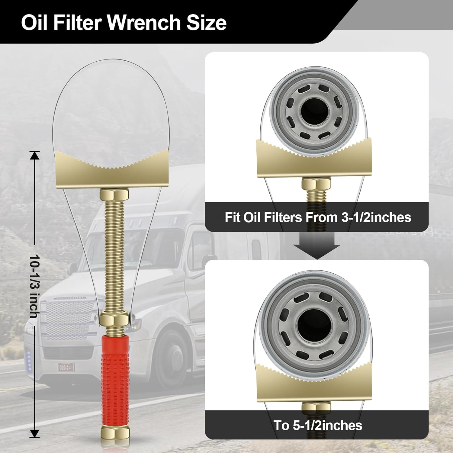 Heavy Oil Filter Wrenches, Strap Wrench, Adjustable Oil Filter Wrench Removal To