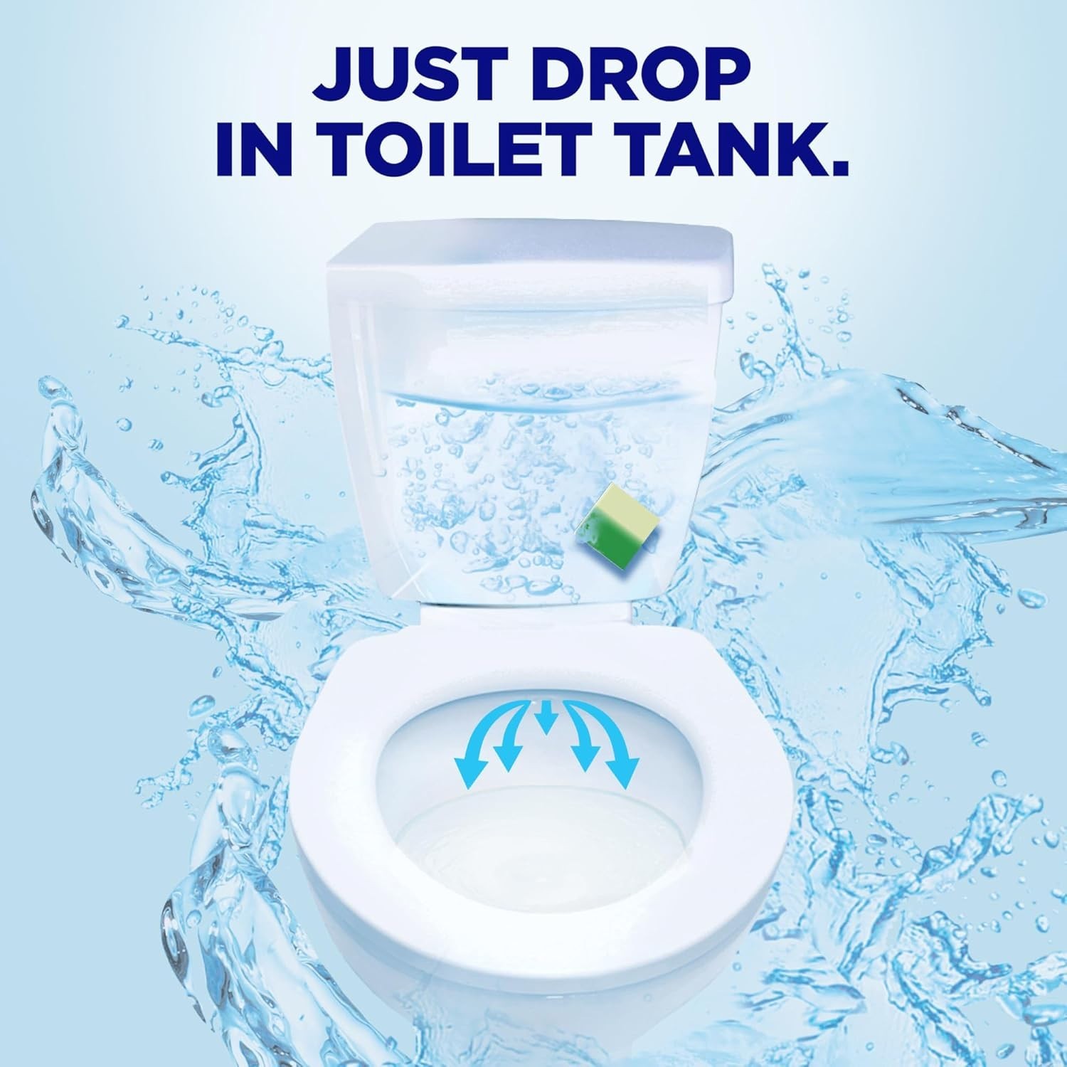 In-Tank Toilet Cleaner Duo-Cubes, Lemon Fresh, Clear Water, 4 Ct, Cleans & Fr…