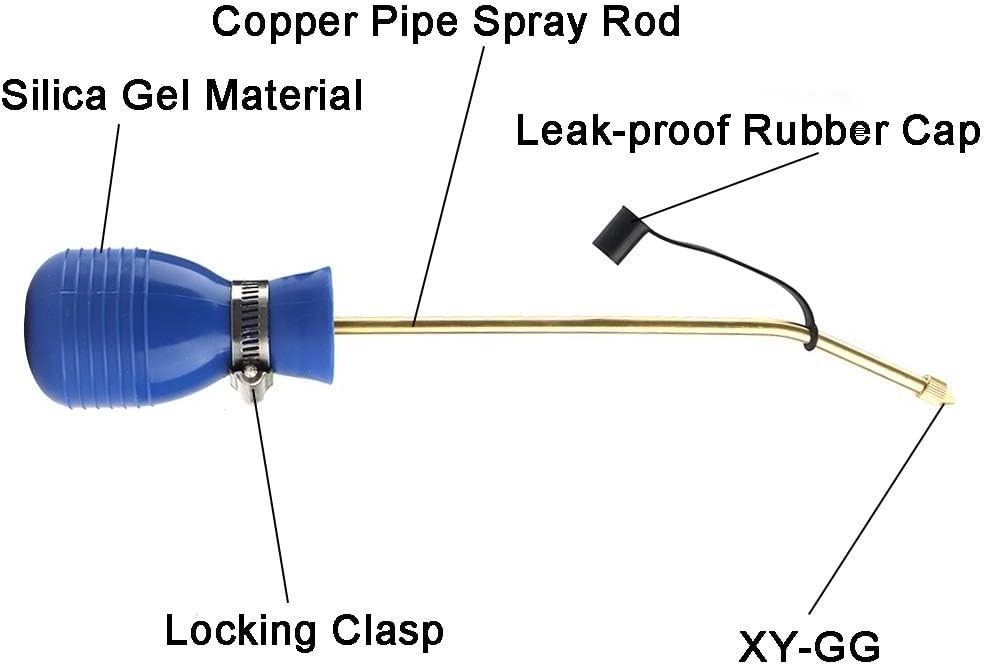 Effortless Insect Treatment Powder Sprayer – Blue Applicator with Copper Tube