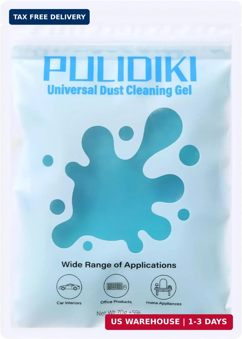 PULIDIKI Car Cleaning Gel Clean Putty, Universal Car Interior Cleaner Slime, Per
