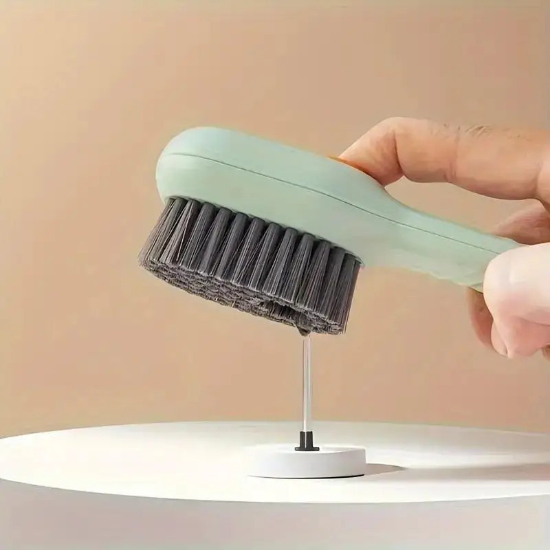 Liquid Dispensing Shoe Brush Soap Dispenser Cleaning Scrub Brush Multi Use