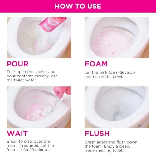 The Pink Stuff Miracle Power Foaming Toilet Cleaner – Self 7 Ounce (Pack of 3)