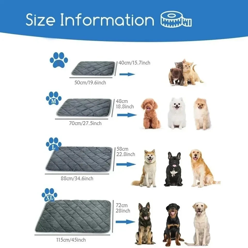 Pet Thermal Mat Self Warming Heating Hot Pad Mat for Pets Cat Dog Bed