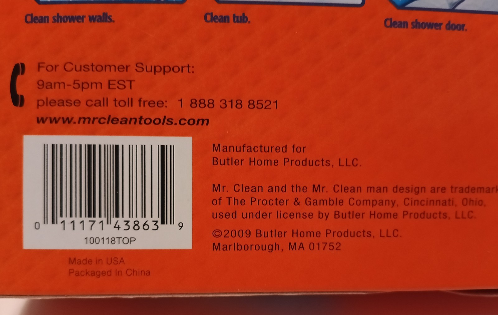 New Mr. Clean Magic Reach Scrubbing Tub And Shower 8 Foaming Refill Pads