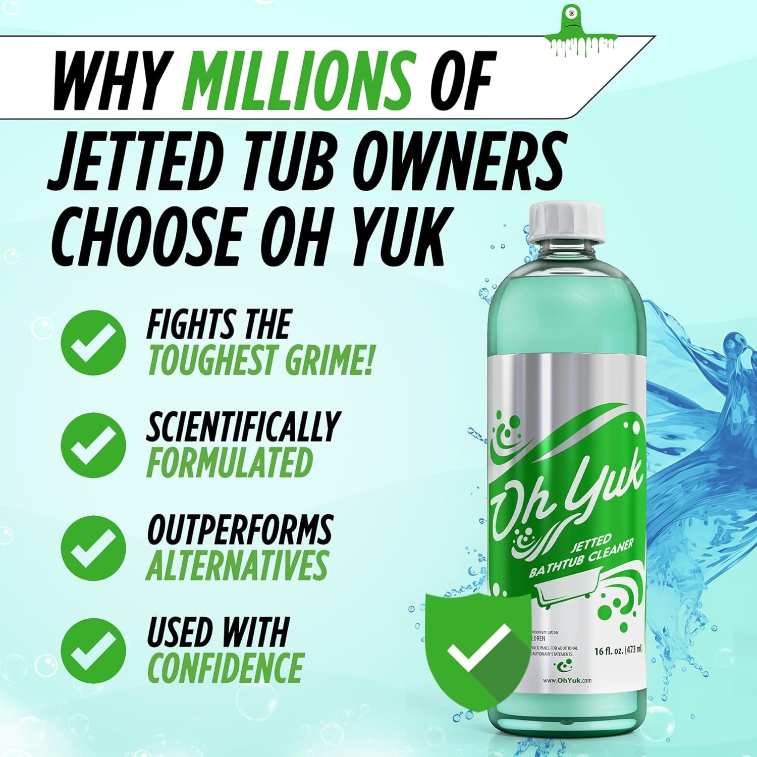Jetted Tub Cleaner for Jacuzzis, Bathtubs, Whirlpools, The Most Effective Jet…