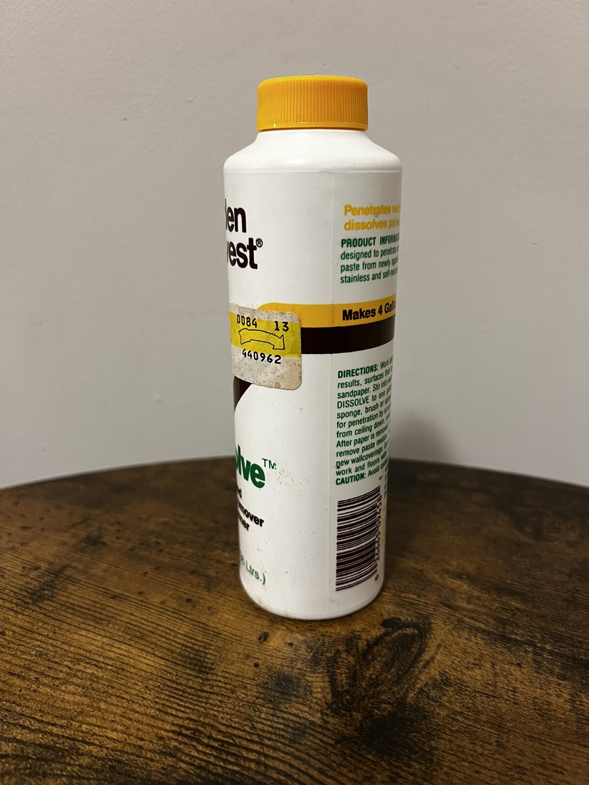Golden Harvest Concentrated Wallpaper And Paste Remover 90% Full