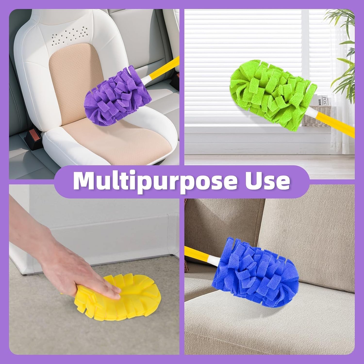 12 PCS Fleece Reusable Duster Refills for Swiffer, Washable Heavy Duty Duster…