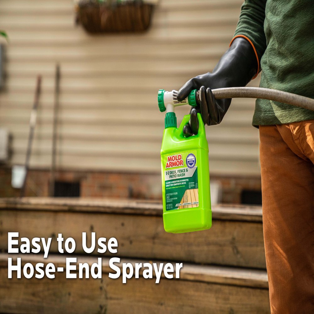 Mold Armor E-Z Deck Wash for Wood Surfaces, Composite Deck & Fence, 64 Oz