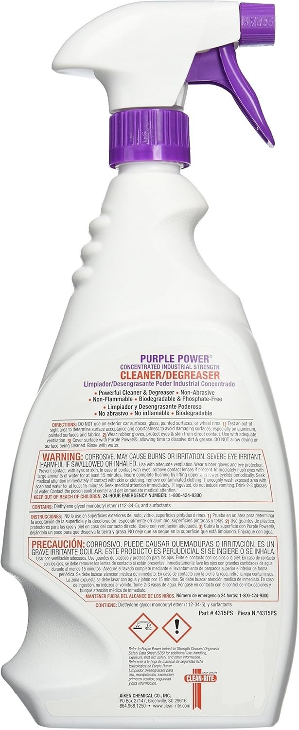 32oz Lavender-Scented Purple Power Cleaner – Biodegradable & Versatile Degreaser