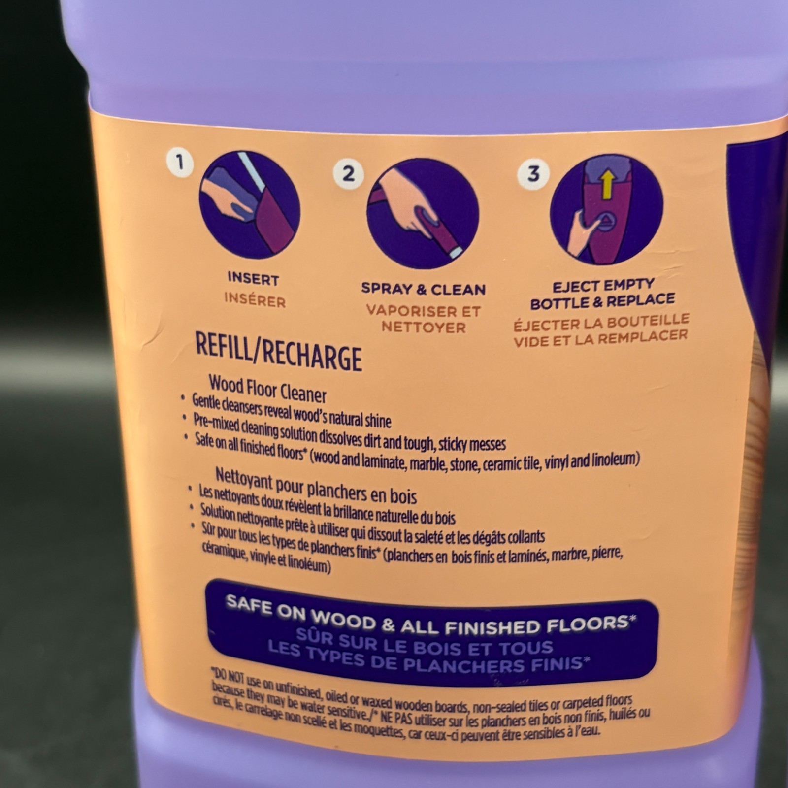 Swiffer WetJet Wood Floor Cleaner Refill 1.25L – 2 Pack – QuickDry Formula -NEW