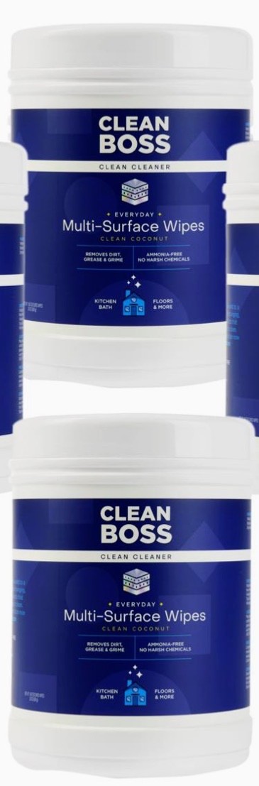CleanBoss by JOY 320-count Multi-Surface Wipes, Crisp Berry, New, Ships Free