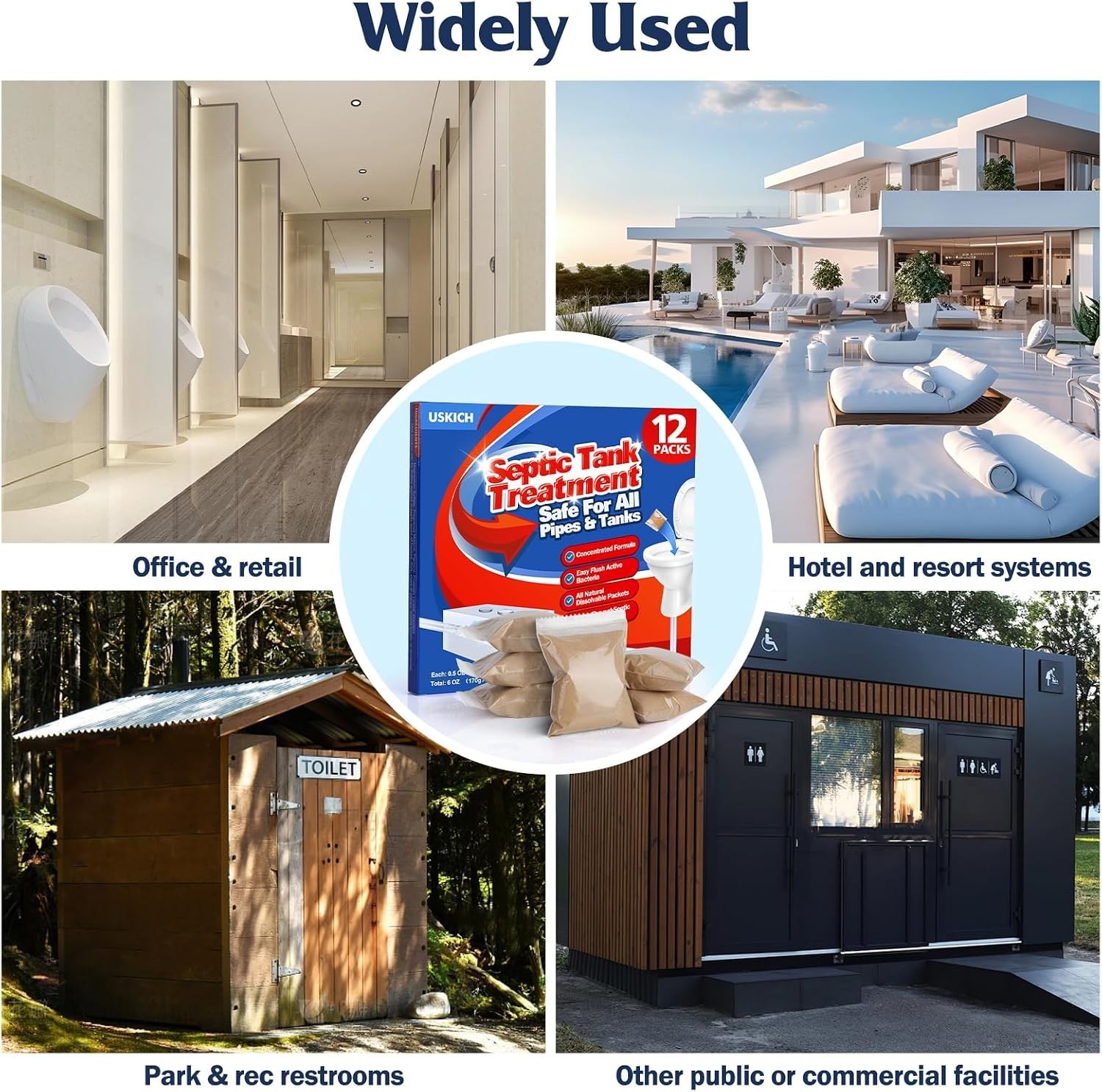Septic Tank Treatment,1 Supply Septic Pods (12 pcs),1 Flush per Septi