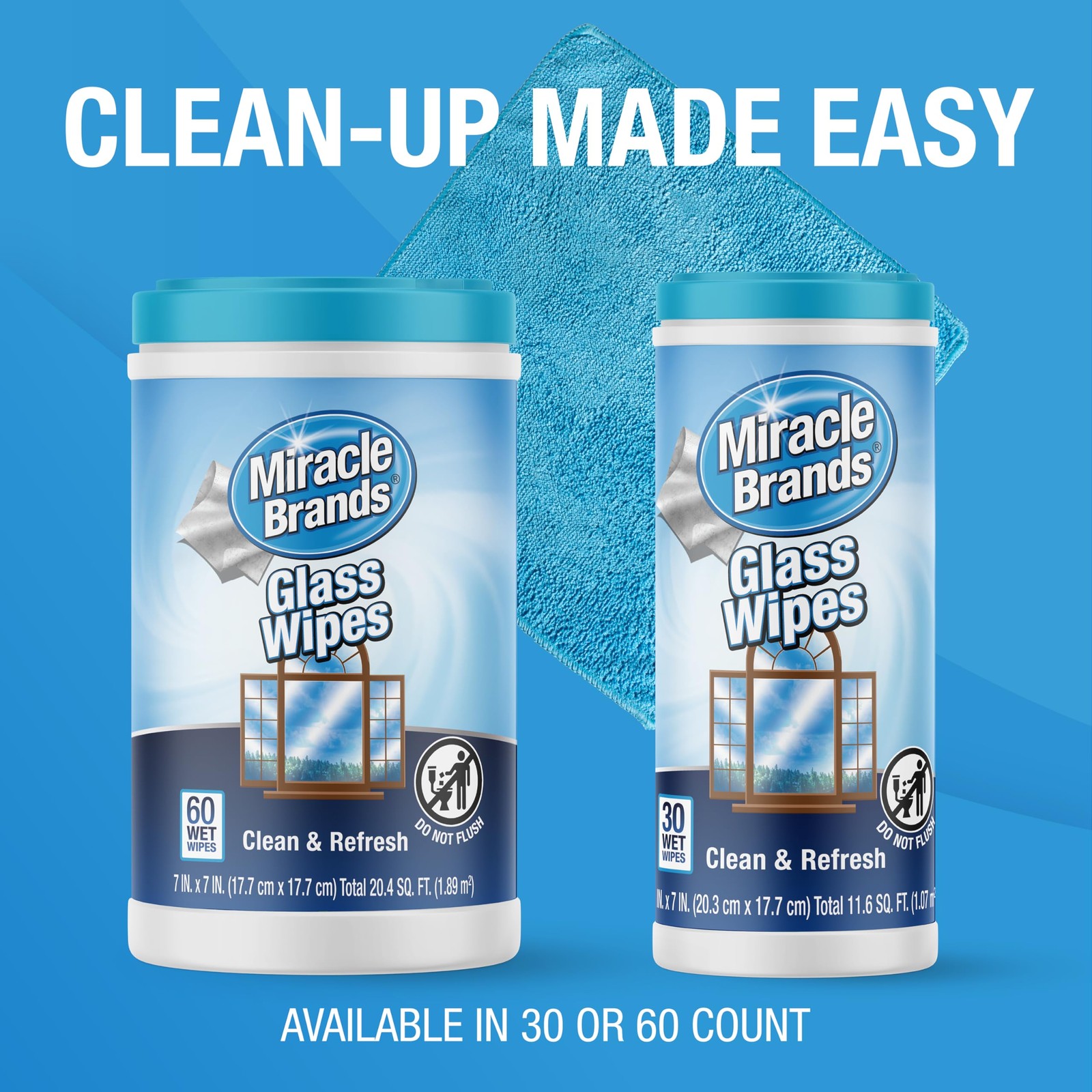 for Glass, Disposable and Streak Free Cleaning Wipes for Mirrors, Windows, Ki…