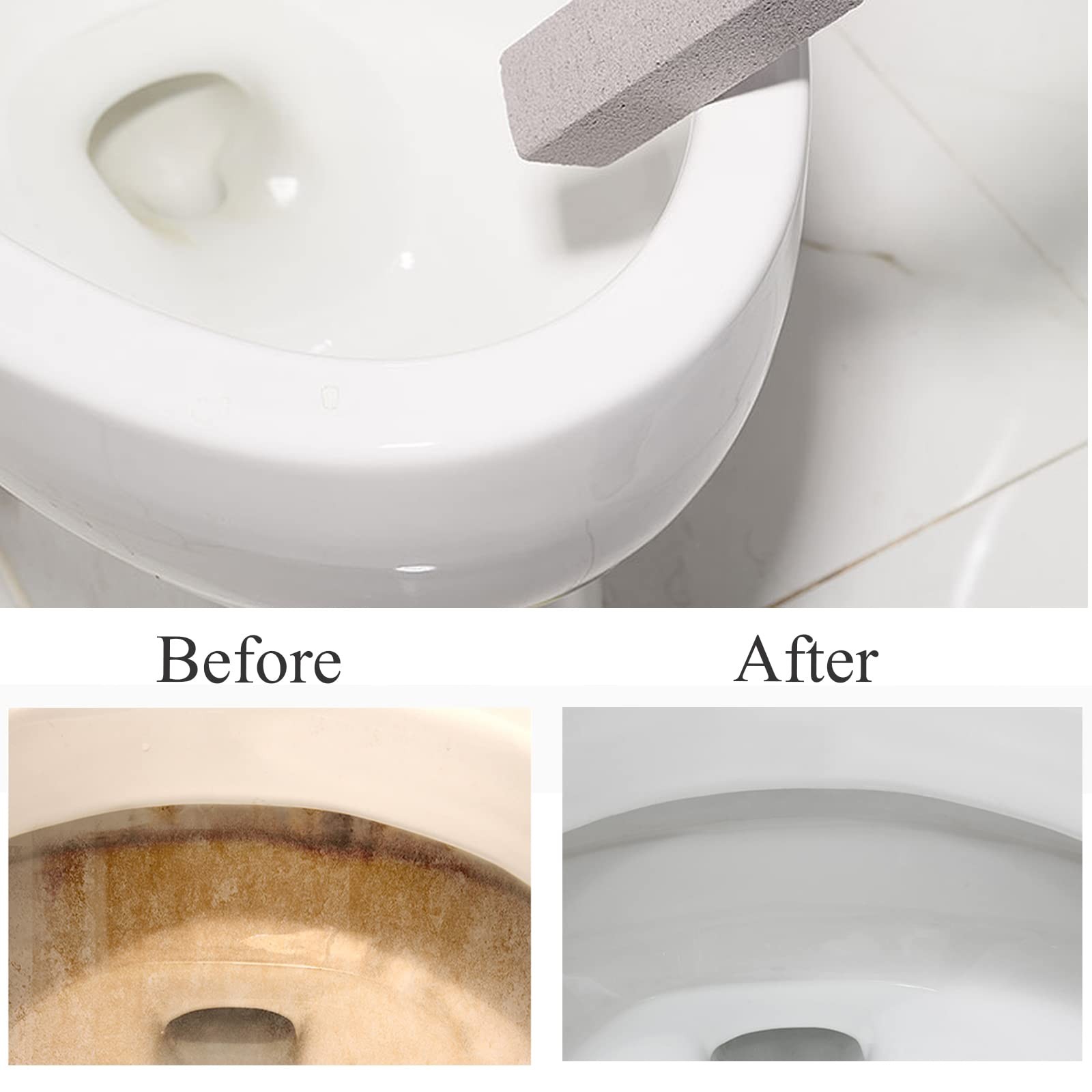 6 Pack Pumice Stone For Toilet Bowl Cleaning Scouring Stick Remove Toilet Bowl H