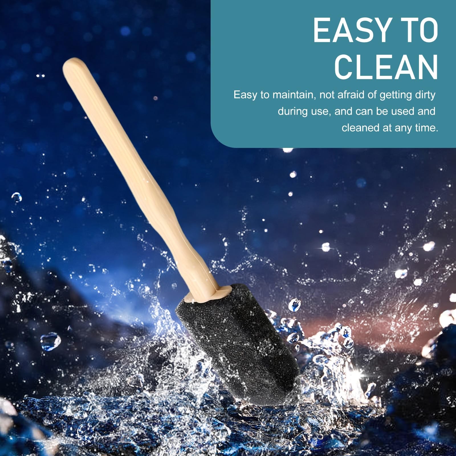 MOXRUQ 10 PCS Car A/C Vent Cleaning Brushes, 5.51″ x 0.98″ Sponge Duster with…