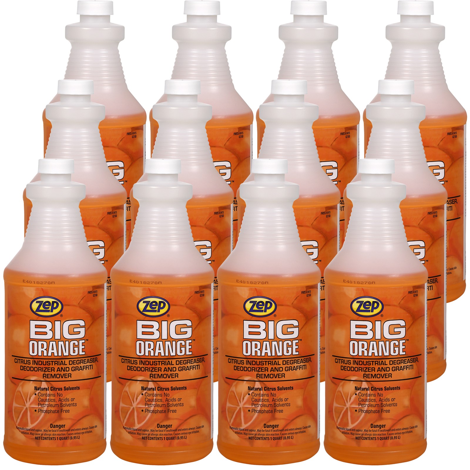 Zep Big Orange Liquid Citrus Solvent Degreaser – 32 oz (Case of 12) 41501