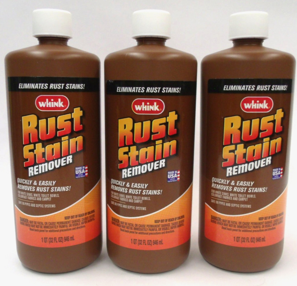 3 Whink No Scent Rust Stain Remover 32 oz Liquid Safe For Pipes & Septic Tanks