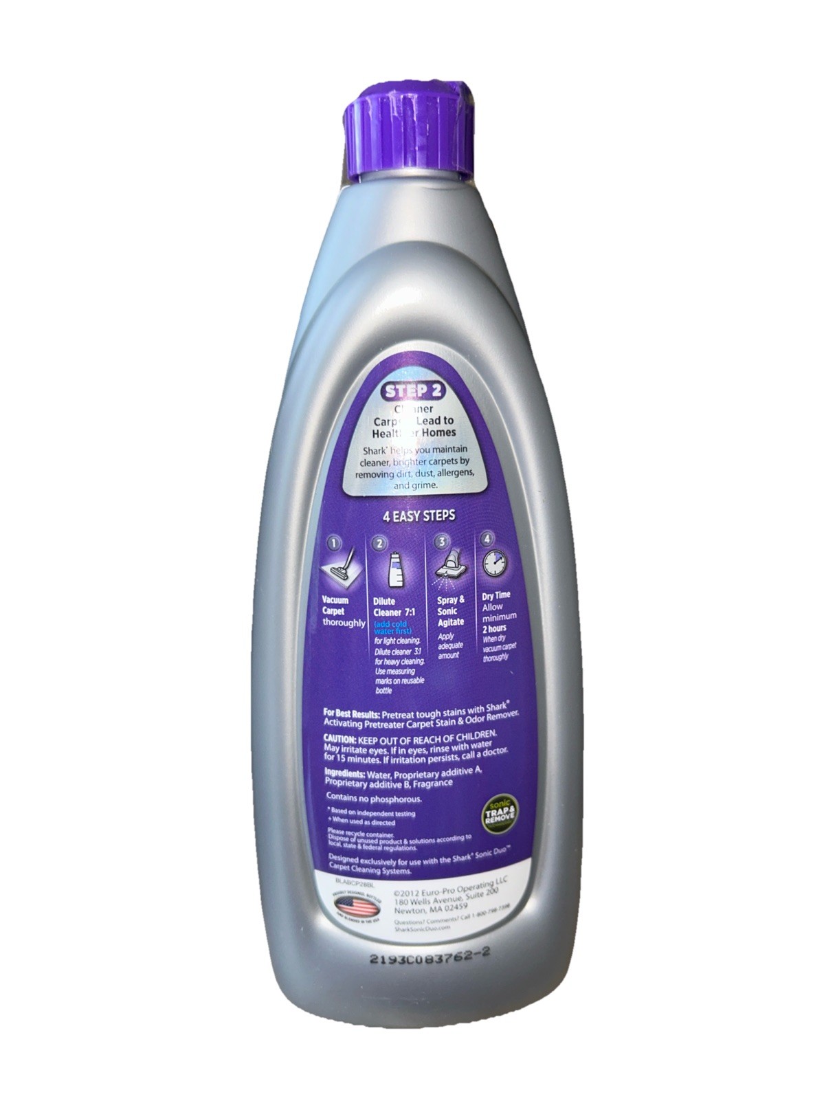 FULL Shark Carpet Buddy No Rinse Carpet Cleaner English Lavender 28 oz