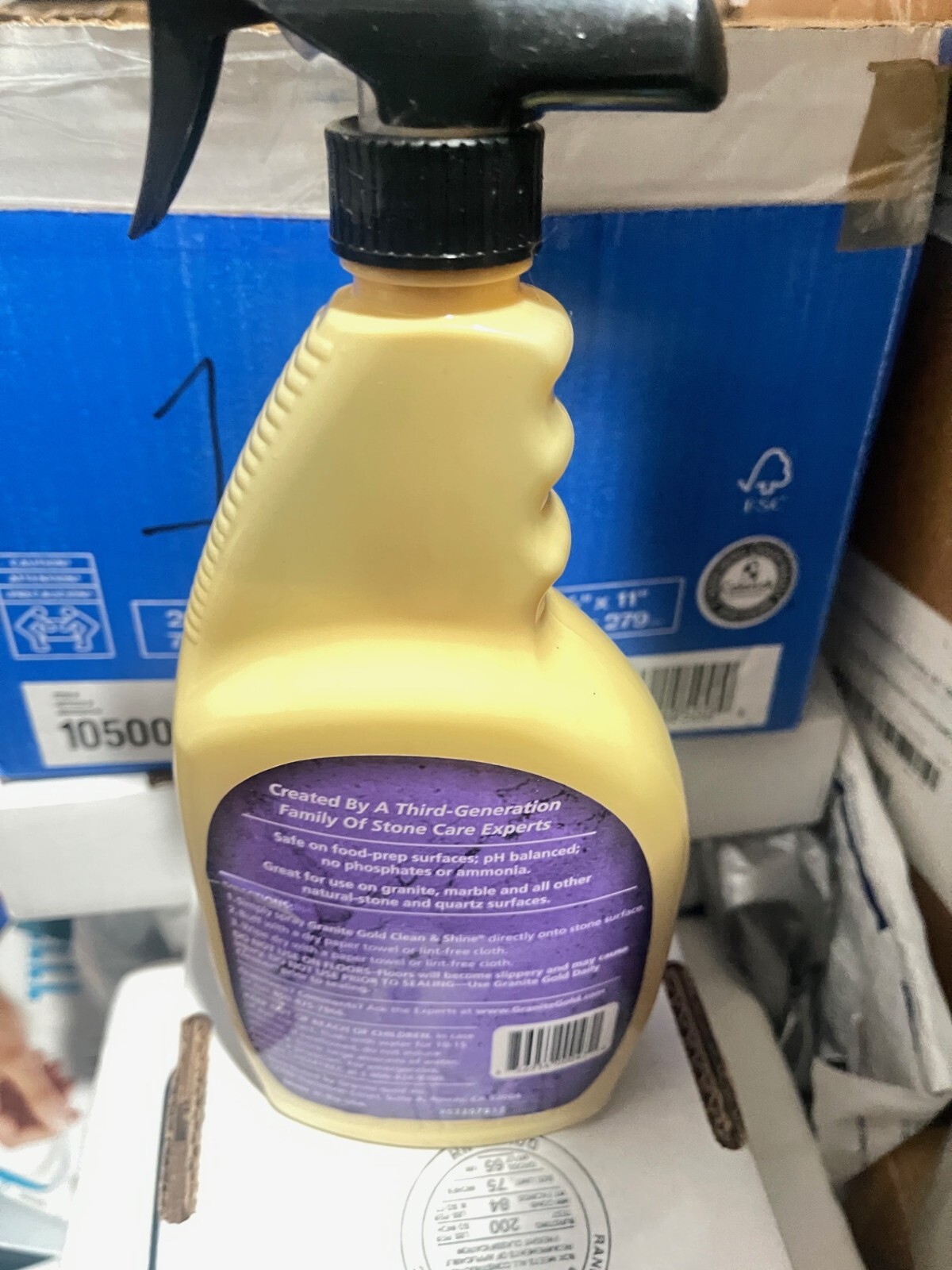 Granite Gold Clean & Shine, Quartz Countertop Cleaner and Polish Spray 12 Oz(4B)
