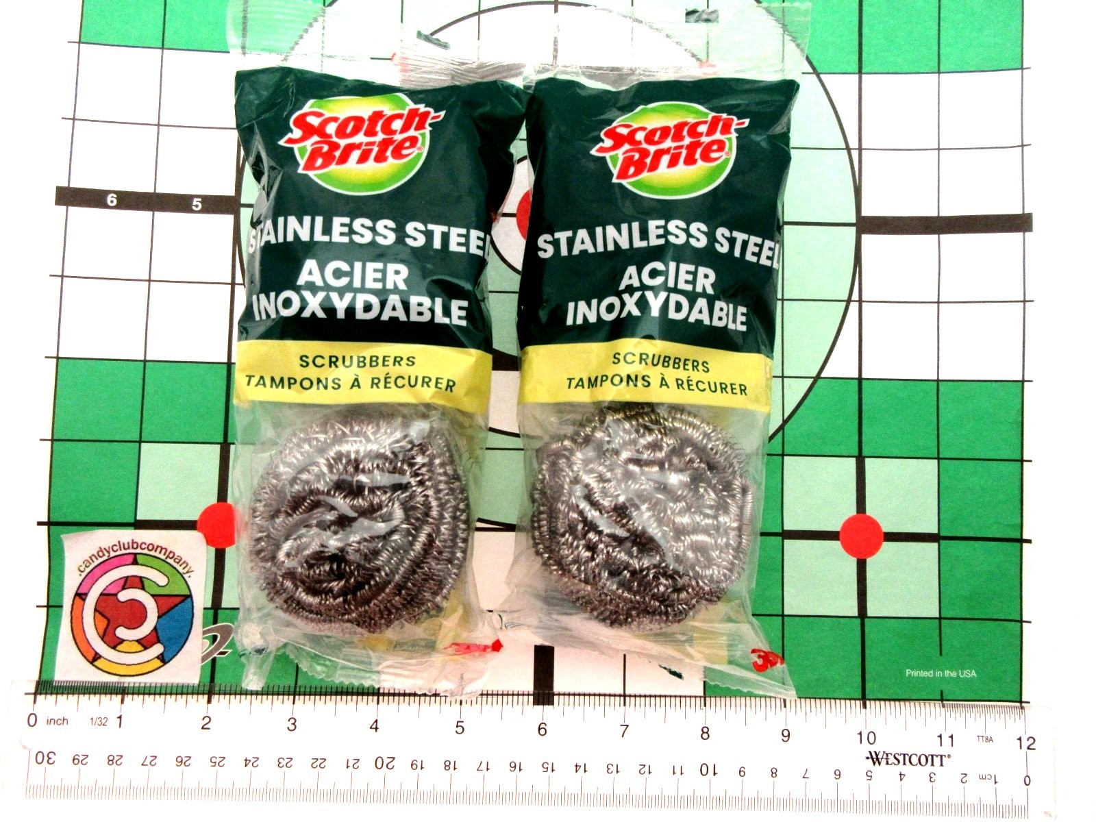 Scotch Brite Stainless Steel Scrubbers Pots Pans Grill and More ~ Lot of 4