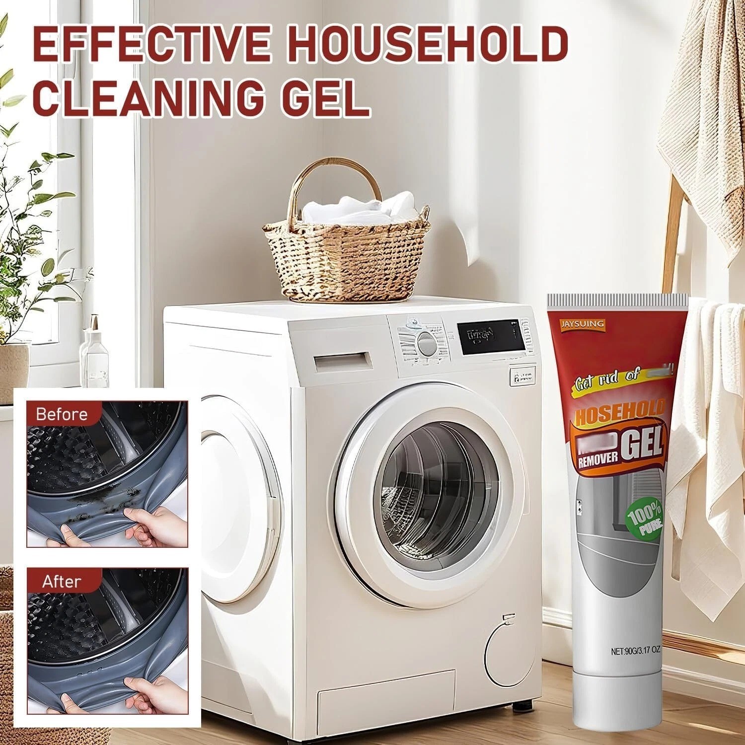 Nexa Nuroclean Remover Gel 2Pcs, Safe Tile Gap Cleaner for Bath & Kitchen