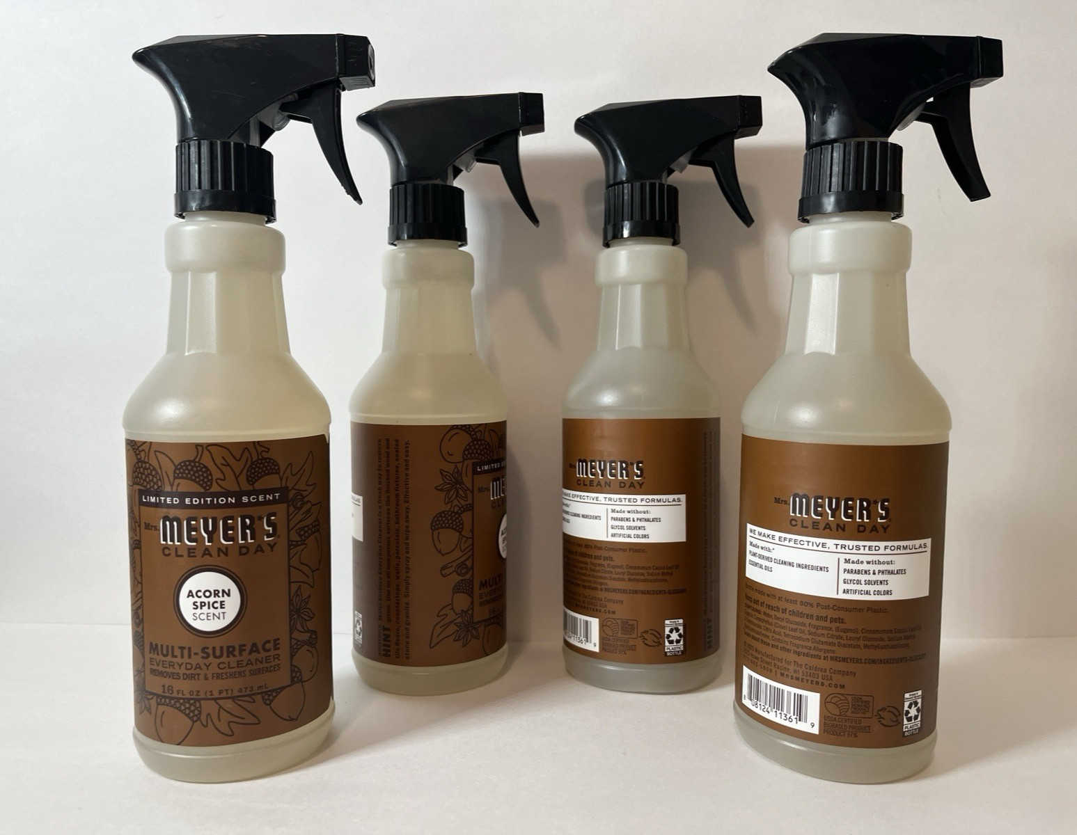 Mrs. Meyer’s 11361 Acorn Spice Clean Day All Purpose Cleaner 16 oz. (Pack of 4)