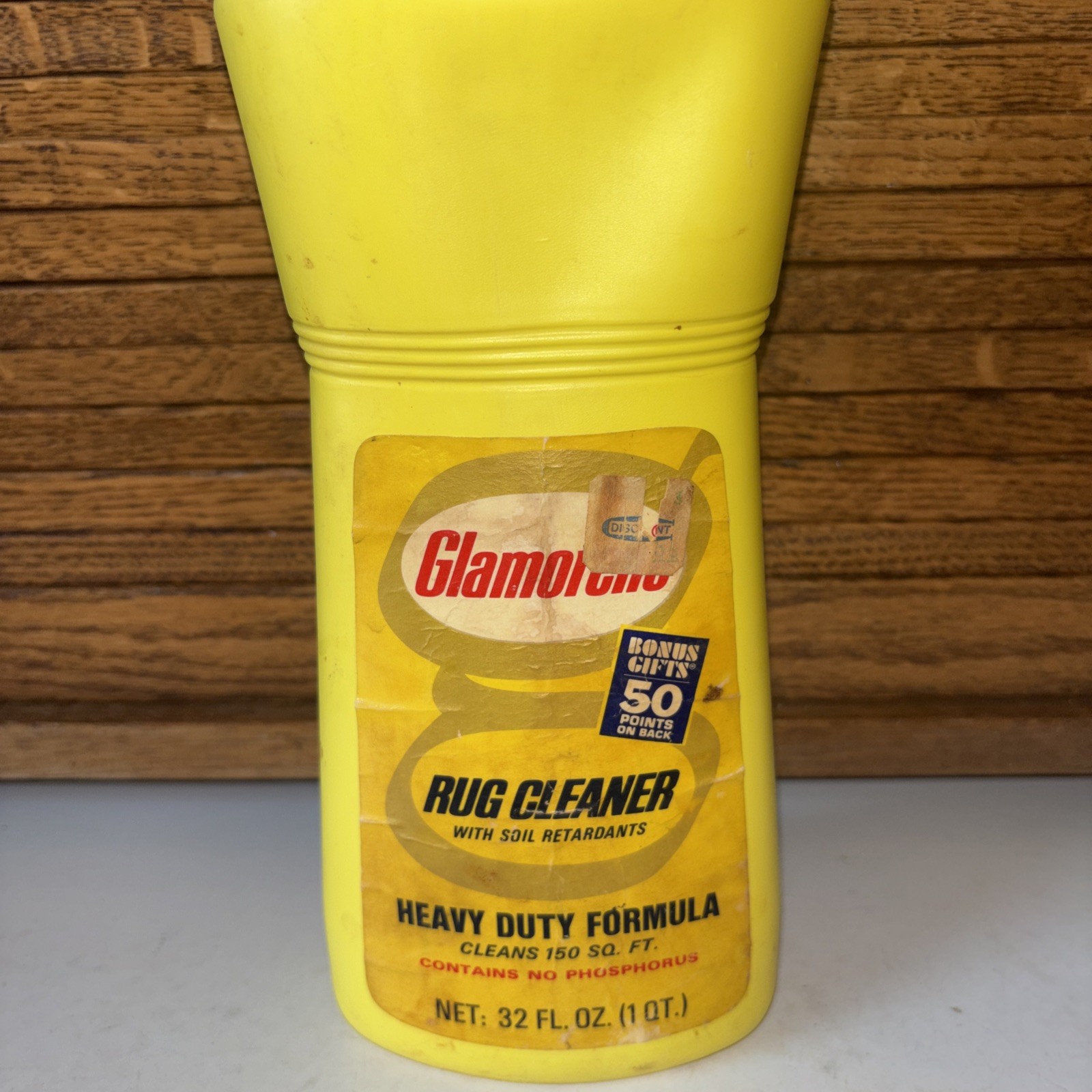 Vtg. Glamorene Rug Cleaner 32 FL OZ 1 QT With Soil Retardants Heavy Duty Formula