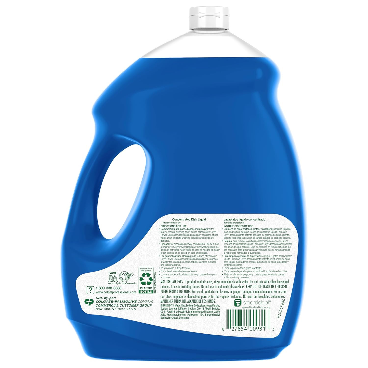 Professional Dishwashing Liquid Dish Soap, Oxy Power Degreaser – 145 Fluid Ounce