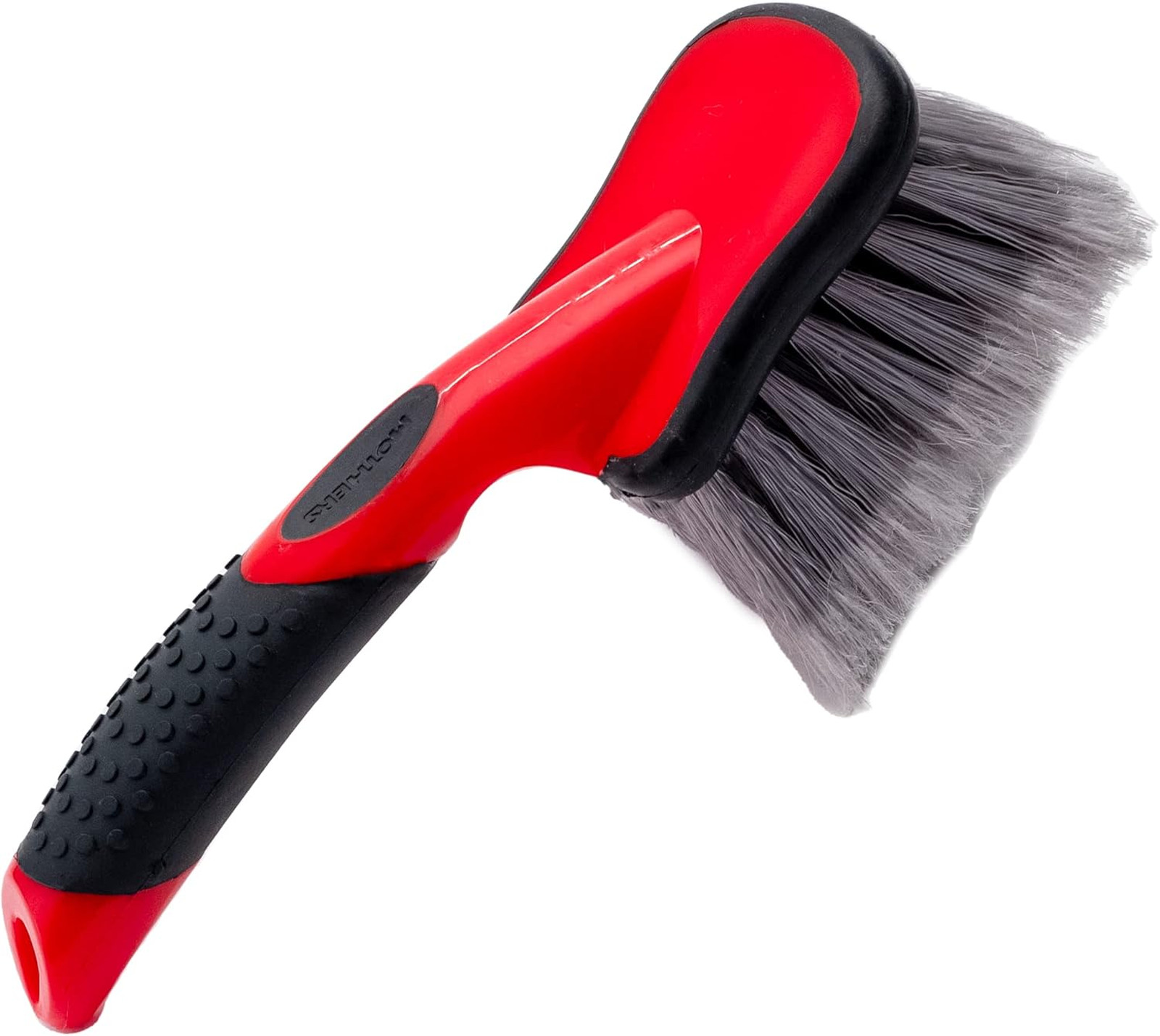 Car Wash Brush, Wheel Fender Cleaner, 10 Inch Rubber Handle, Soft Bristles