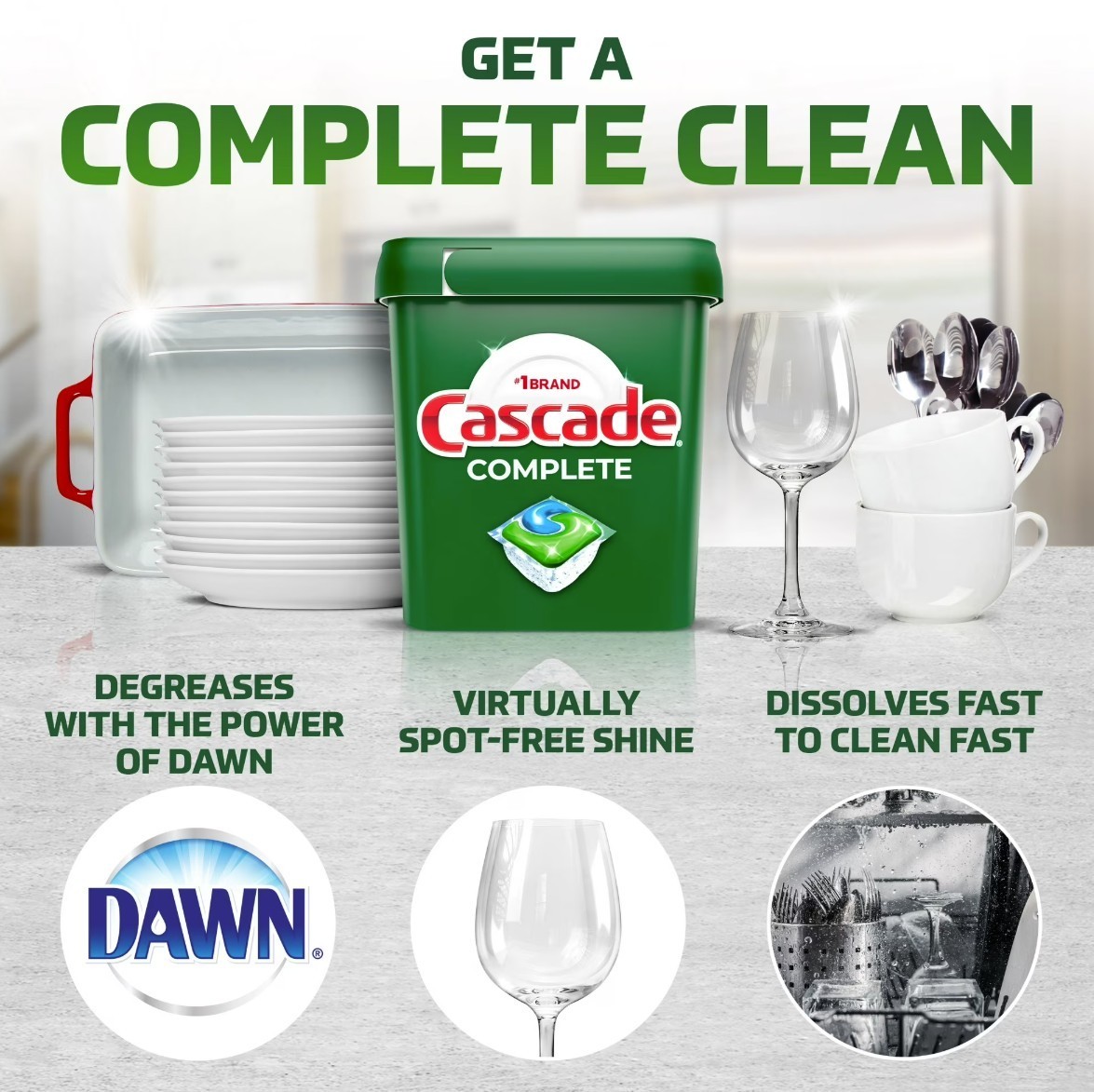 [SALE] Cascade Complete ActionPacs Dishwasher Detergent Fresh 78 Count 2 Pack