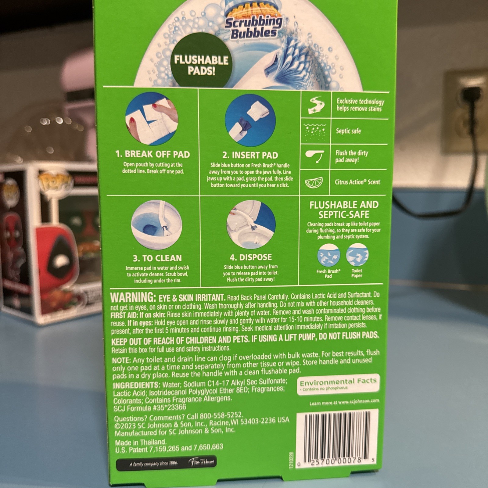 Scrubbing Bubbles Fresh Brush Toilet Cleaning System Flushable Refills 20 Count