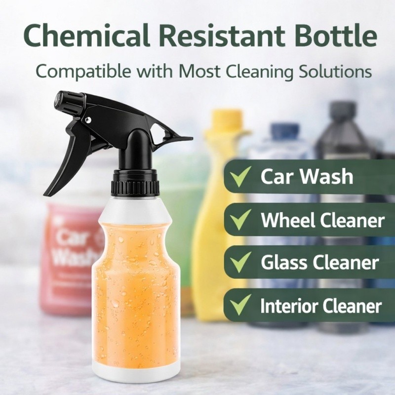 Empty Trigger Spray Bottles 16 OZ Chemical Resistant Heavy Duty Commercial