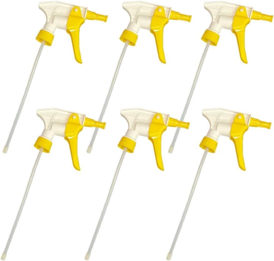 6-Pack Heavy-Duty Foamer Trigger Sprayer – High-Volume Comfortable Grip