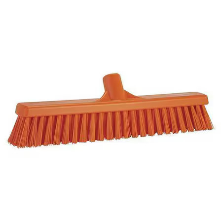 Vikan 31747 16 In Sweep Face Floor Broom, Soft/Stiff Combination, Synthetic,