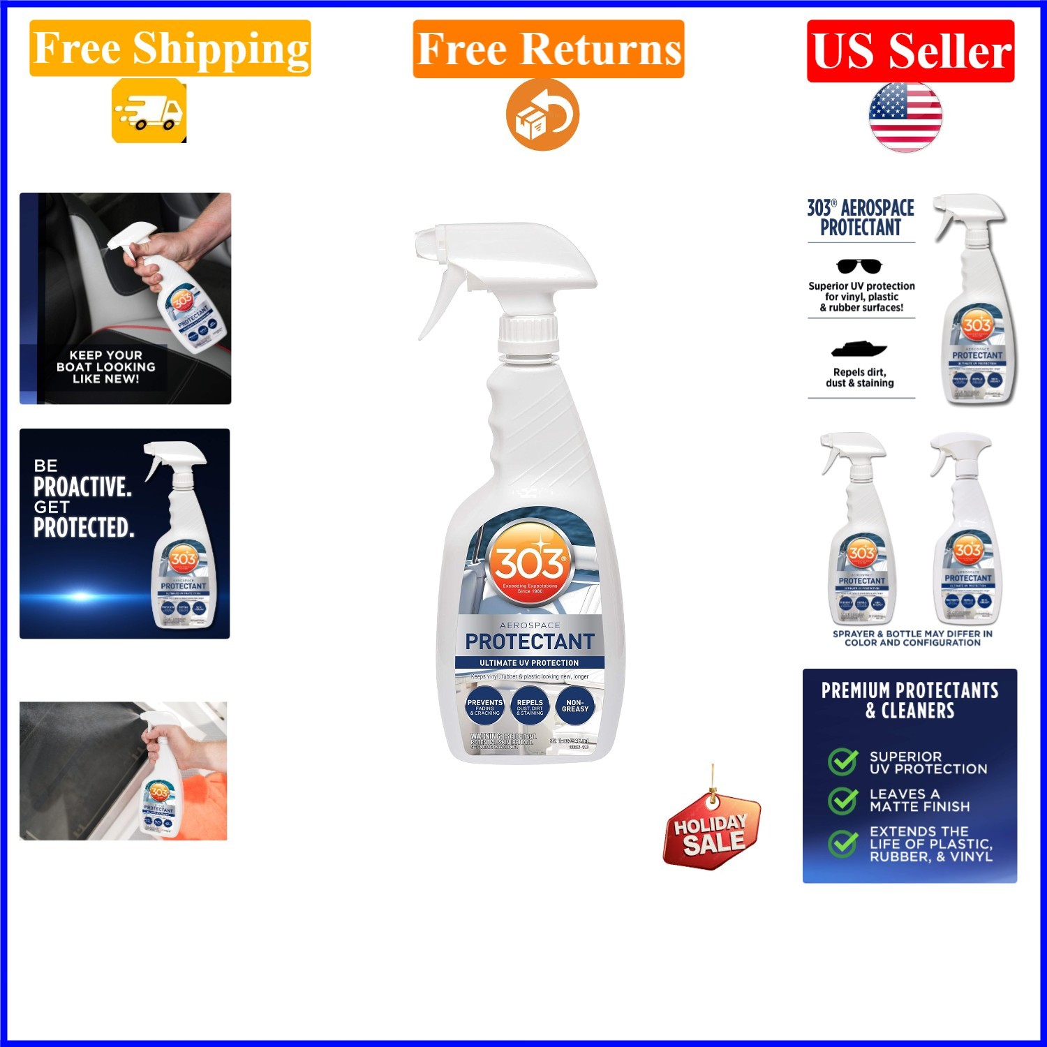 303 Marine UV Protectant Spray 32oz for Exterior Marine Surfaces